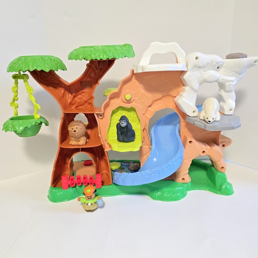 Fisher-Price Little People Zoo Talkers Safari Jungle Tree House Toddler Playset - Picture 16 of 17